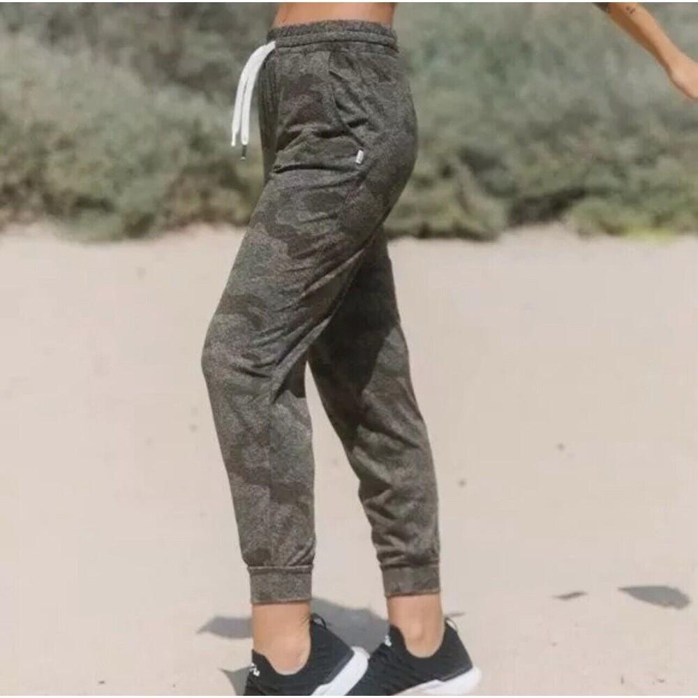 Feat Clothing Women's Roam Performance Joggers Brown/grey/beige Camo Pants Sz L